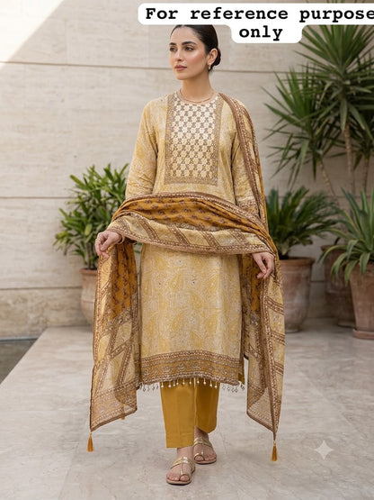 Soft n flowy organza ladies unstitched suit Rc19202