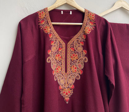 Kashmiri pheron readymade ladies coord set Rc18262