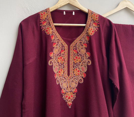 Kashmiri pheron readymade ladies coord set Rc18262