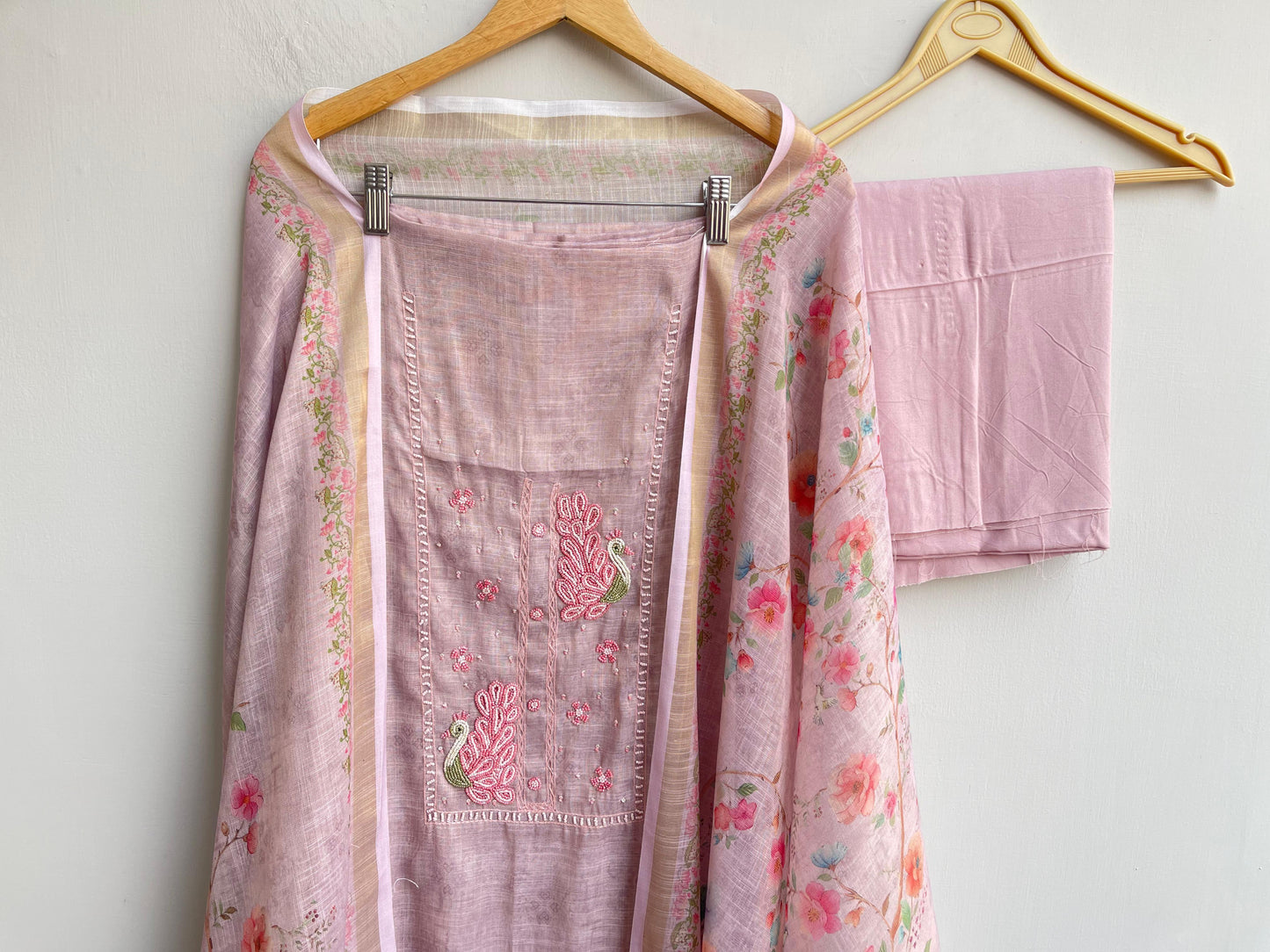 Linen printed unstitched ladies suit Rc18553 (a)