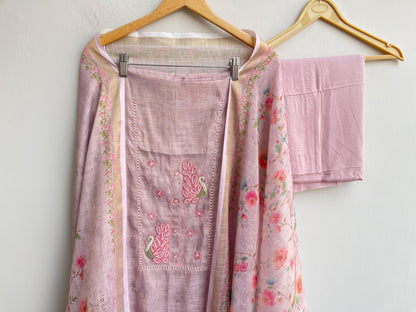 Linen printed unstitched ladies suit Rc18553 (a)