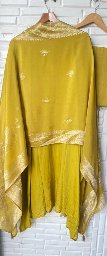 Silk fabric unstitched ladies suit Rc17833 (b)