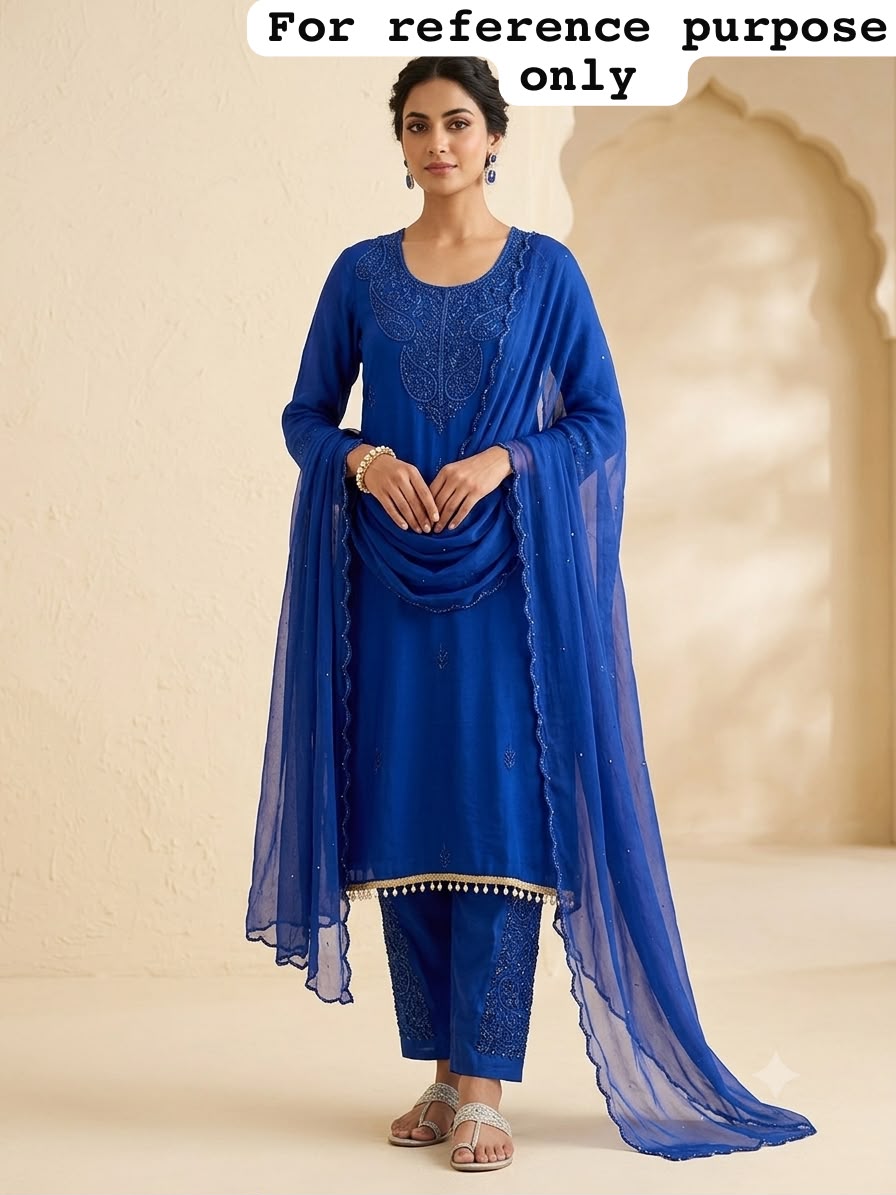 Pure glass organza ladies unstitched suit Rc19185 (a)