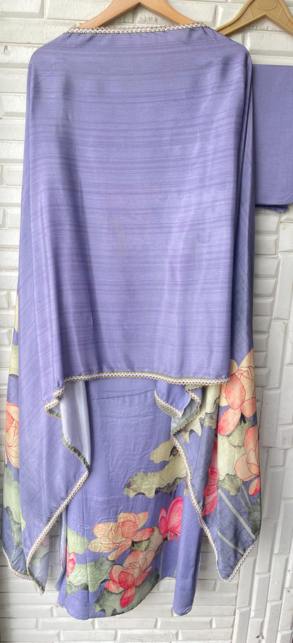Muslin unstitched ladies suit Rc17524