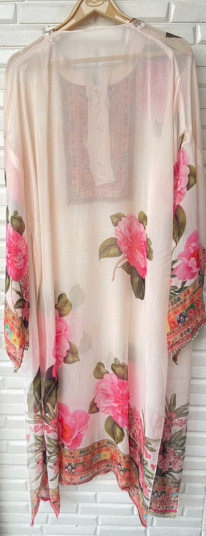 Organza semi stitched ladies suit Rc16414
