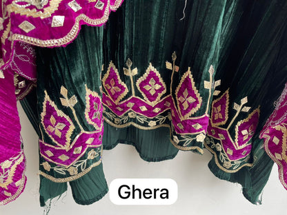 Micra crushed velvet unstitched ladies suit Rc18255 (a)