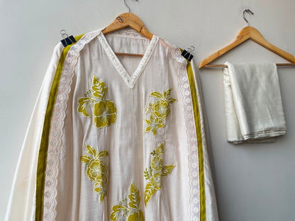 Mul chanderi unstitched ladies suit Rc19177