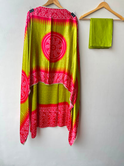Gajji silk printed unstitched ladies suit Rc19236 (b)