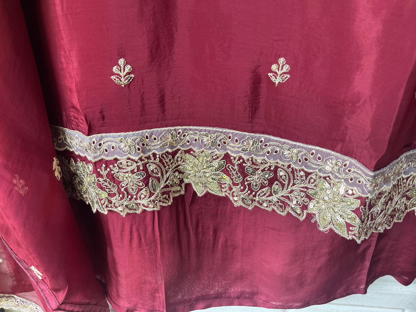 Organza crepe unstitched ladies suit Rc17744 (a)