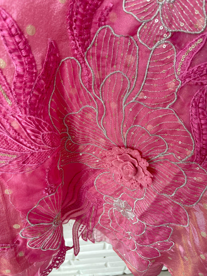 Shimmer banarasi silk semi stitched ladies suit Rc17568 (a)