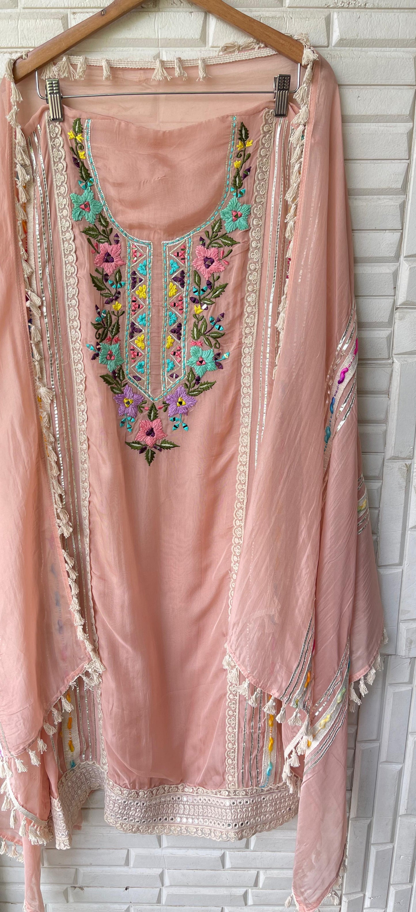 Organza unstitched ladies suit Rc17292 (a)