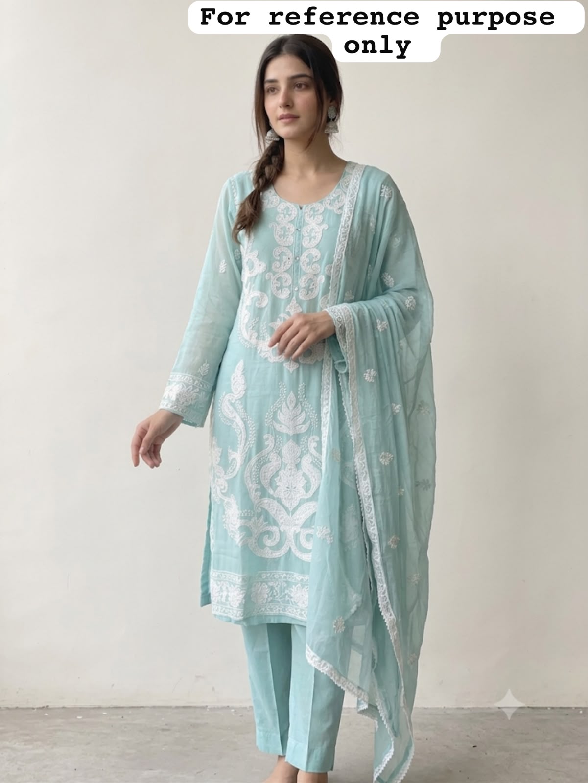 Organza Tuile fabric ladies unstitched suit Rc19131 (c)