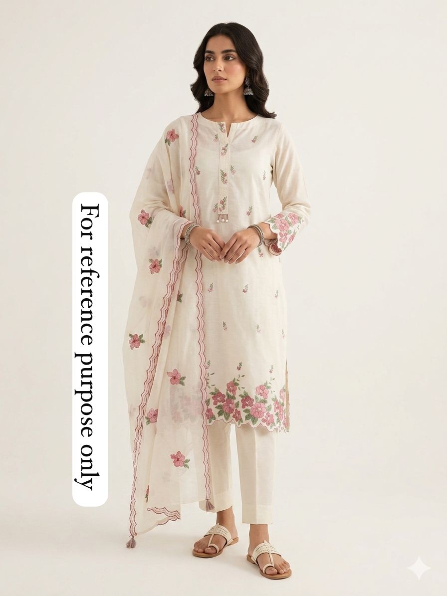 Mul Chanderi Unstitched Ladies Suit RC-18884 – view 2