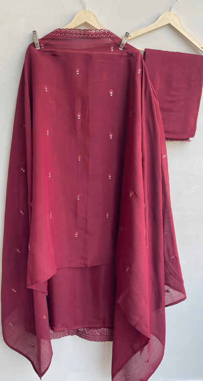 Soft organza unstitched ladies suit Rc17886 (a)