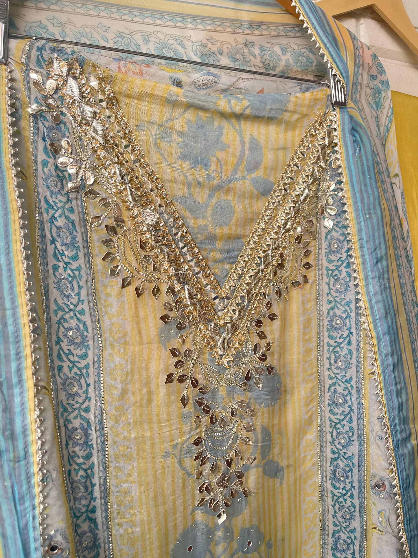 Organza unstitched ladies suit Rc17771