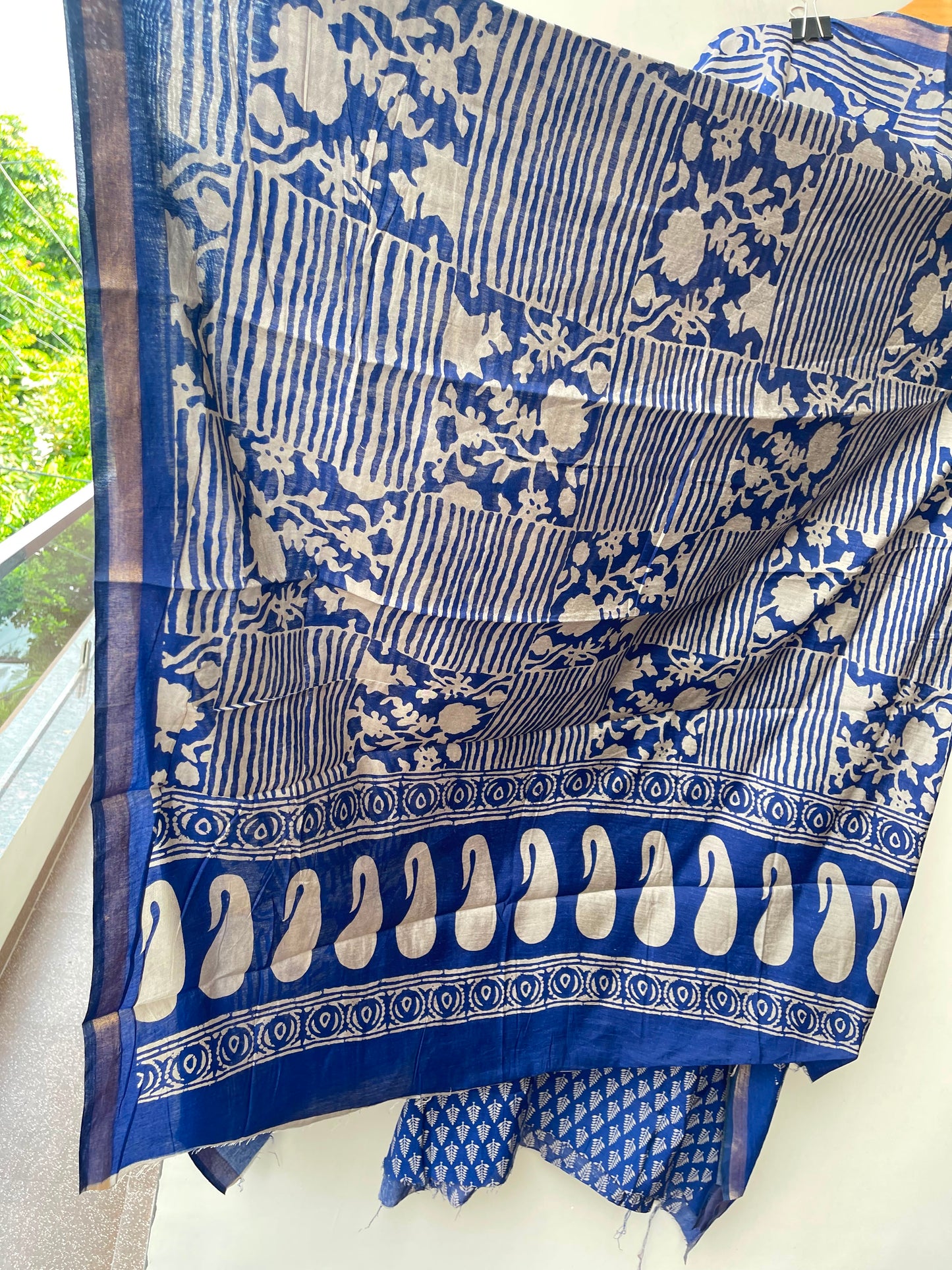 Maheshwari cotton chanderi printed unstitched ladies suit Rc19284 (a)