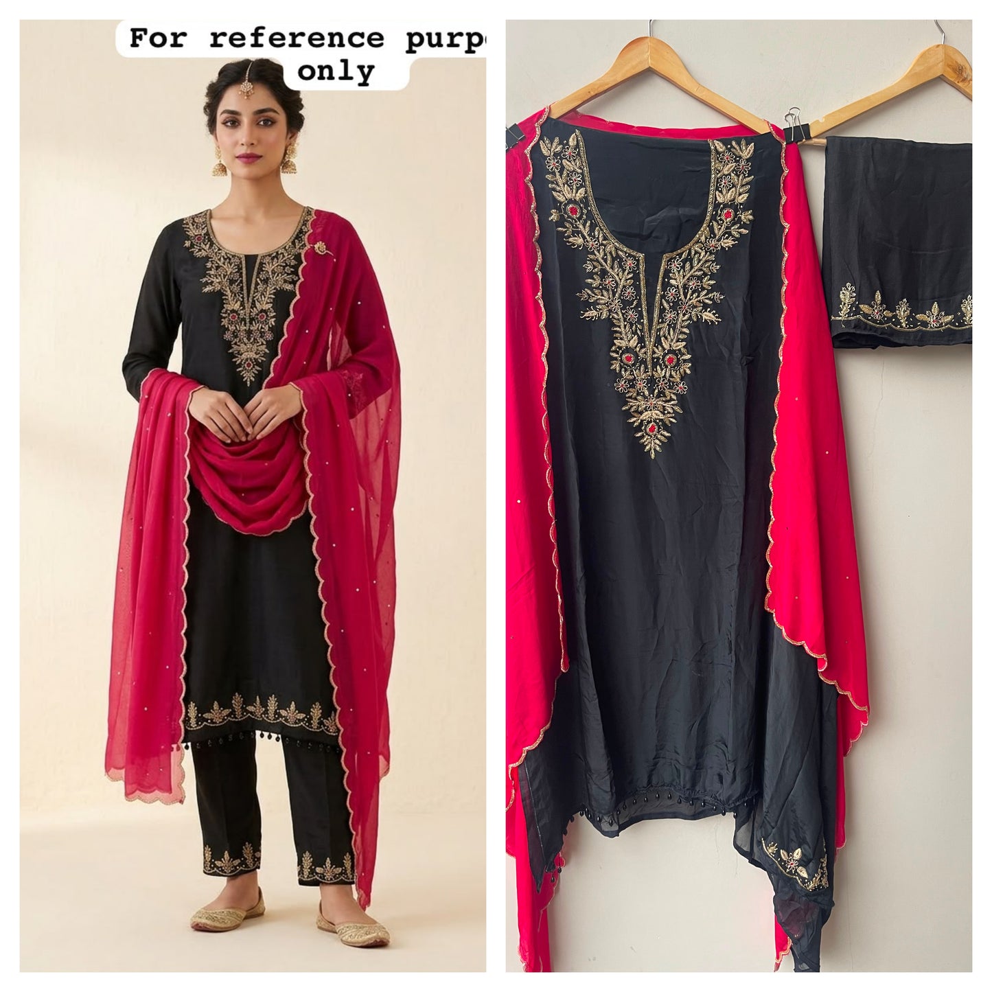 Pure glass organza ladies unstitched suit Rc19188