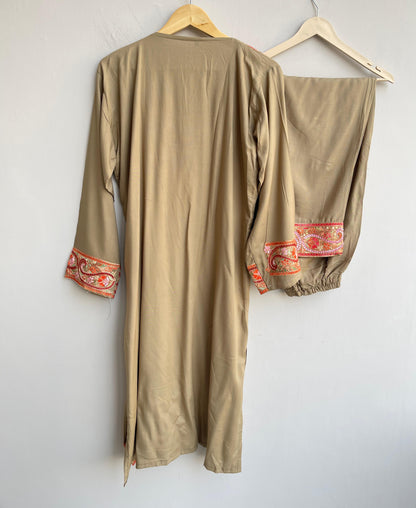 Reyon kashmiri kadai ready ladies coord set Rc18390 (a)