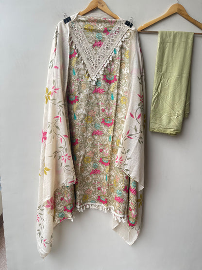 Designer Cotton Printed 3 Pcs Suit Set