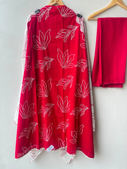 Cotton unstitched fabric ladies suit Rc19039