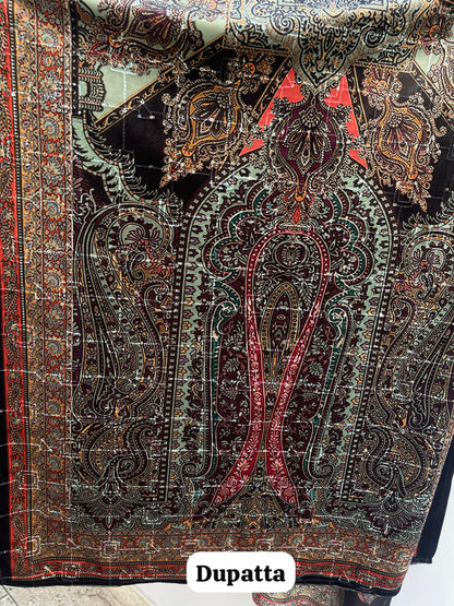 Micra velvet readymade ladies winter suit Rc18825