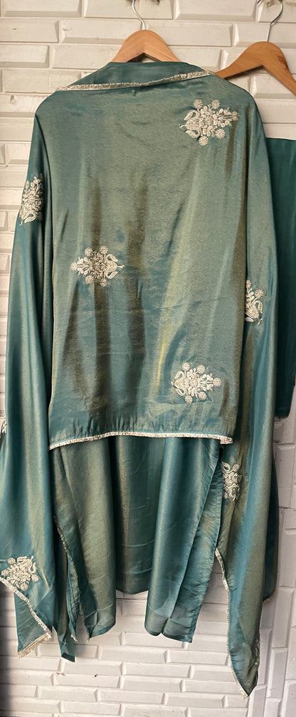 Shimmer silk semi stitched ladies suit Rc17533 (b)