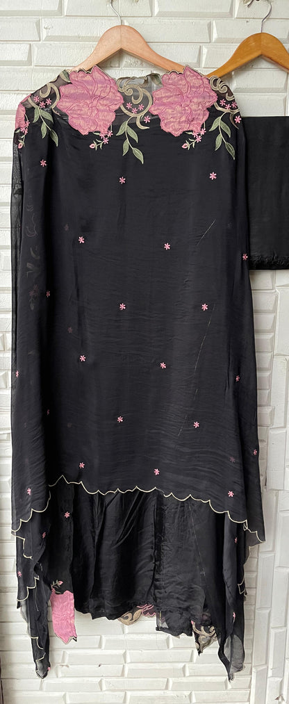 Glass organza unstitched ladies suit Rc17457 (a)