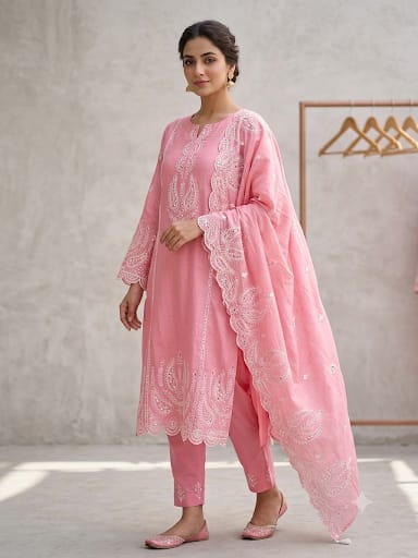 Mul chanderi unstitched ladies suit Rc19233 (b)