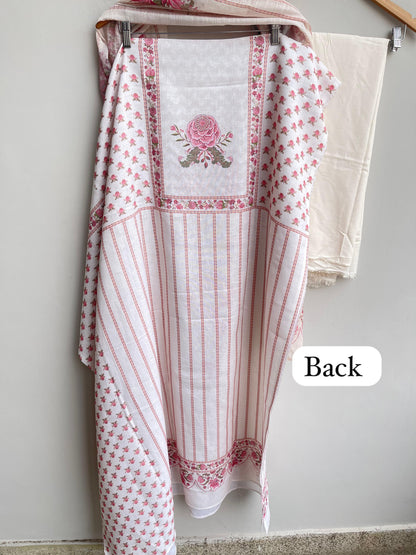 Cambrick cotton unstitched ladies suit Rc18444 (b)