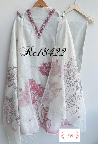 Kota doriya unstitched ladies suit Rc18422