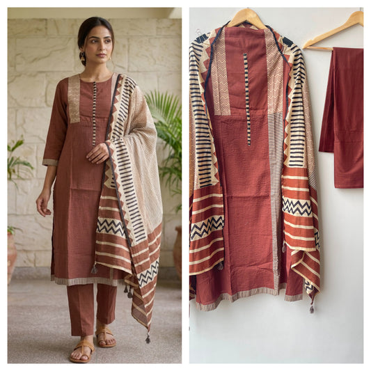 Cotton printed unstitched ladies suit Rc18987 (b)