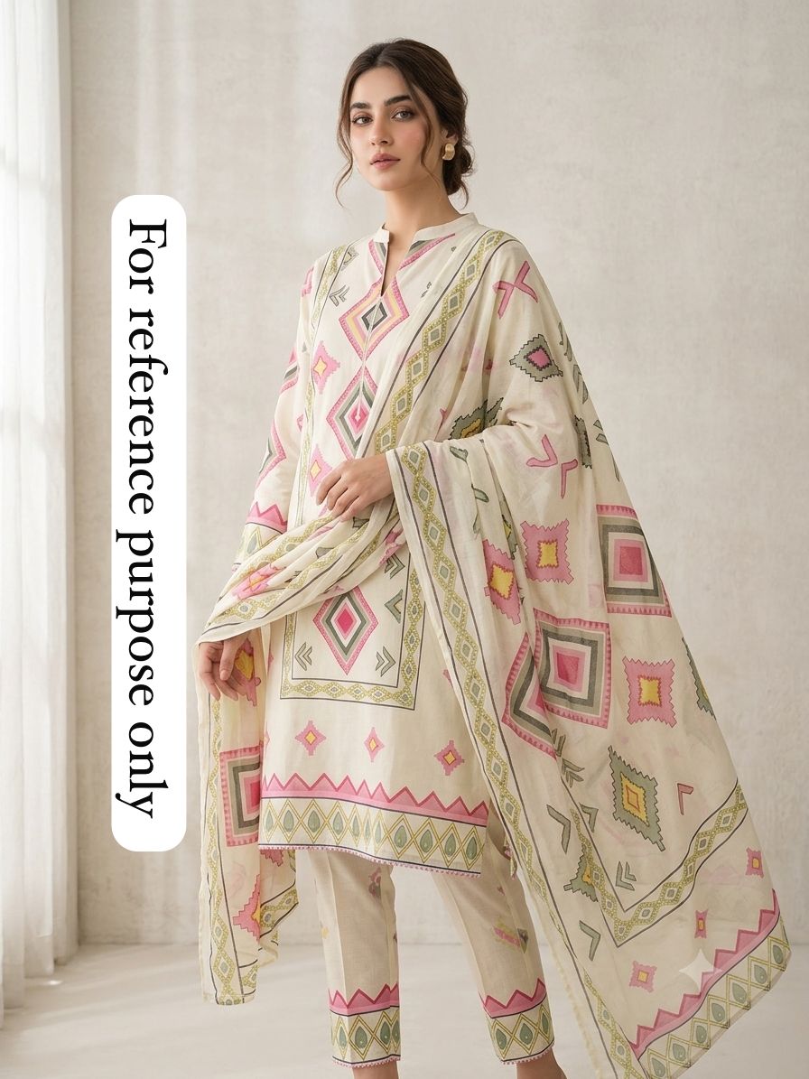 Cotton printed unstitched ladies suit Rc18952