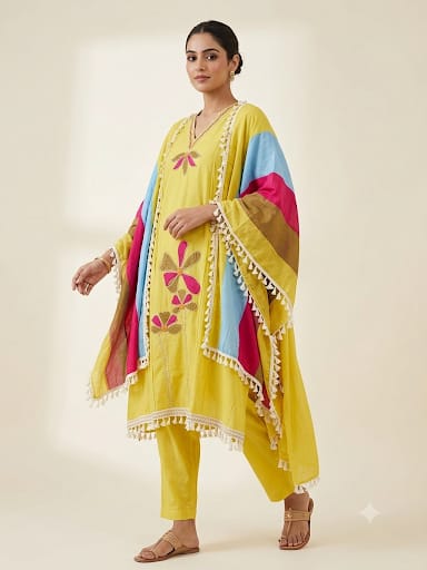 Mul chanderi unstitched ladies suit Rc19282 (a)