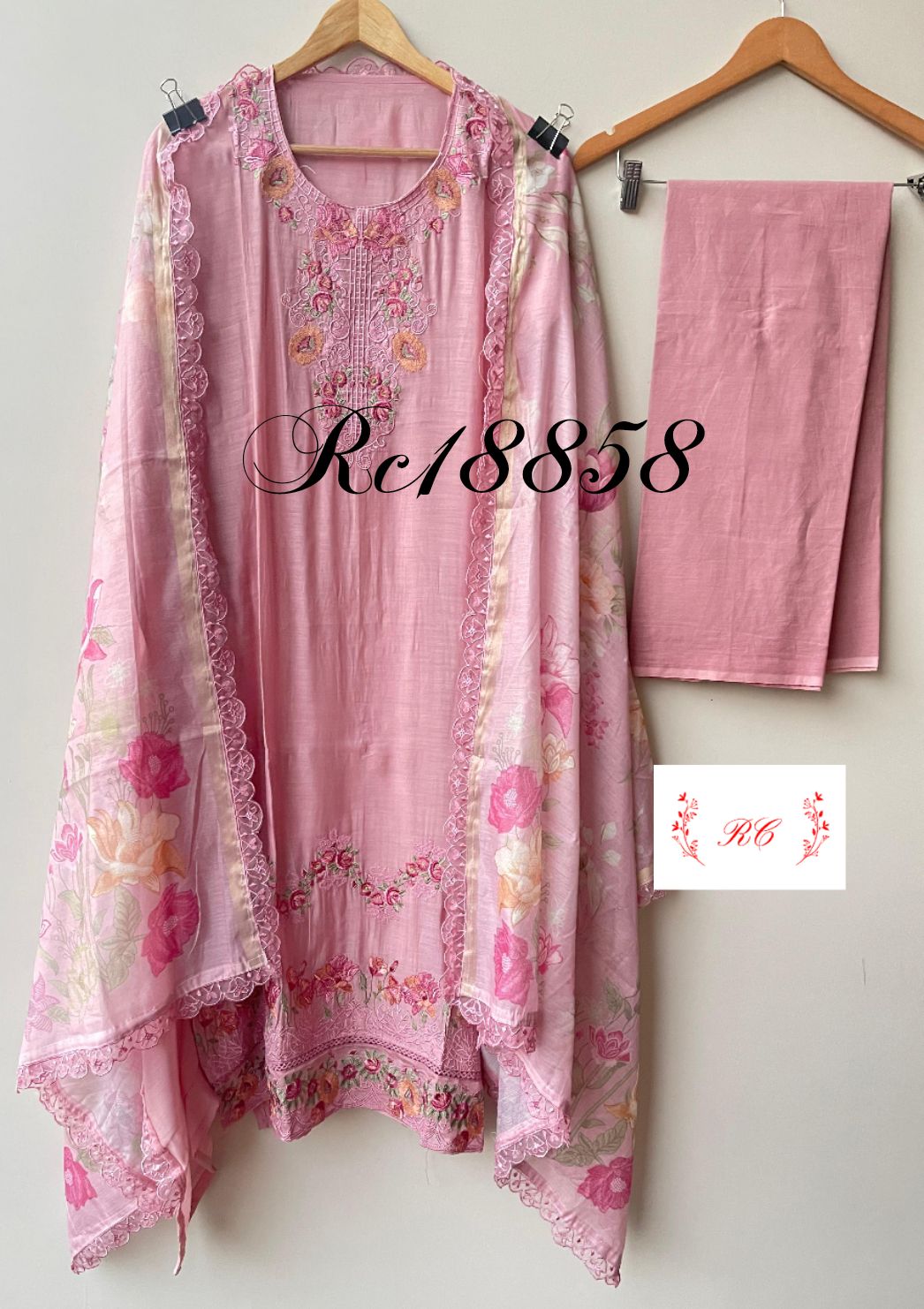 Mul Chanderi Unstitched Ladies Suit RC18858 – view 10