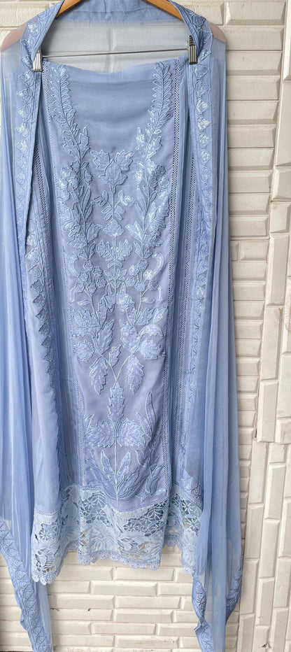 Organza unstitched ladies suit Rc17280