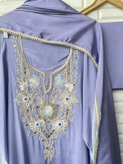 Muslin unstitched ladies suit Rc17524