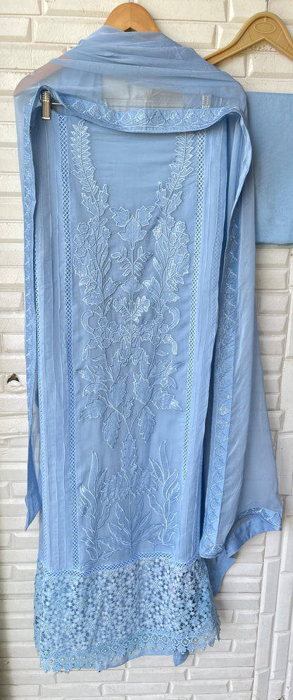 Organza unstitched ladies suit Rc17831 (b)