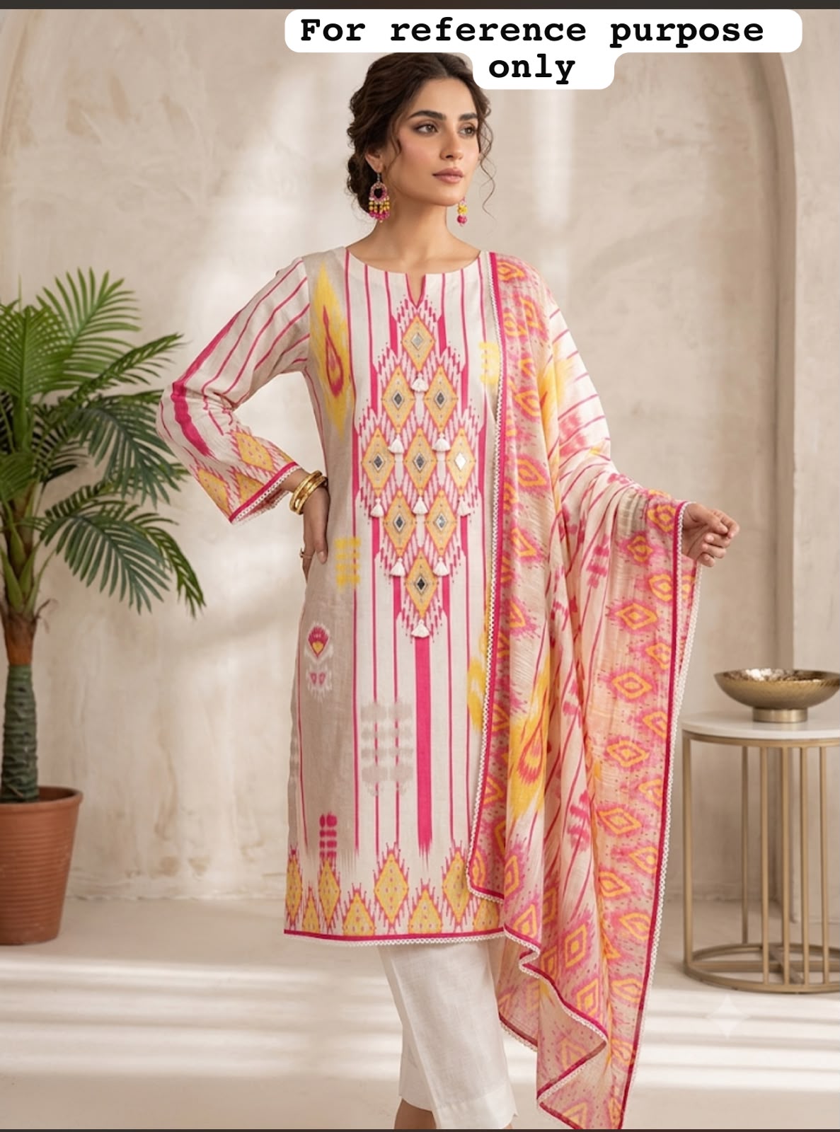 Pure cotton printed ladies unstitched suit Rc19064