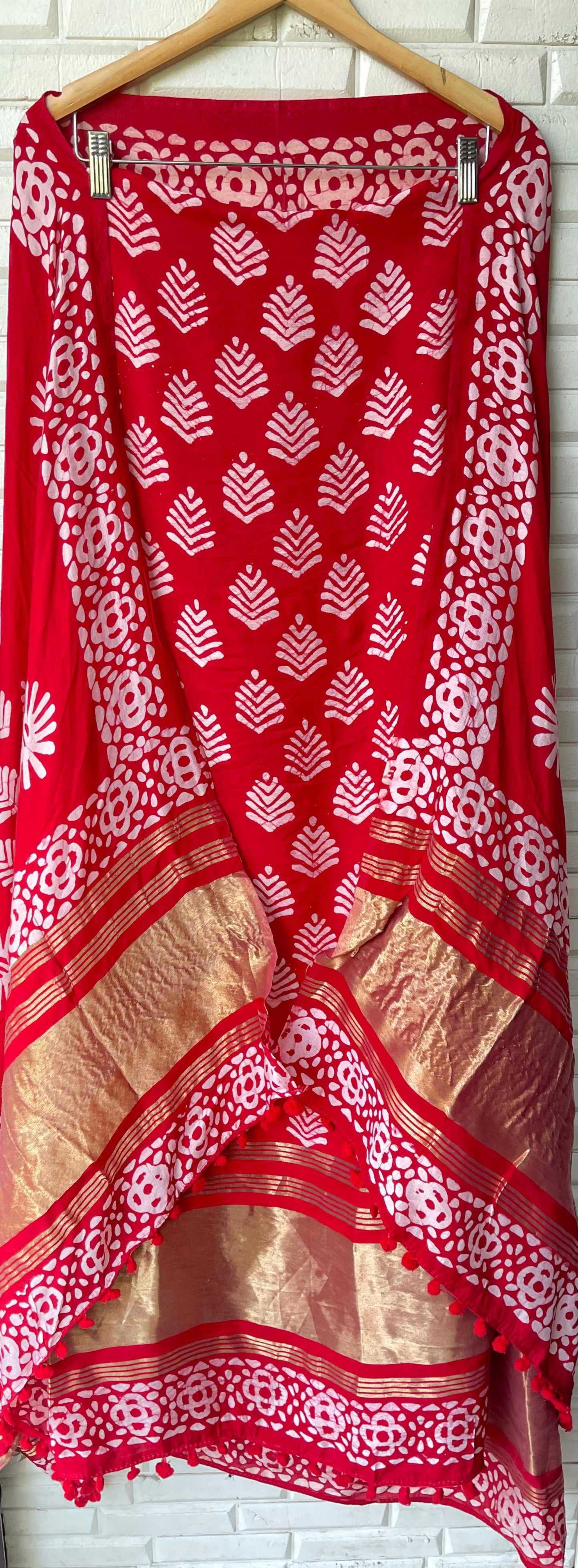 Banarasi muslin printed unstitched ladies suit Rc17729