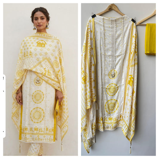 Muslin printed unstitched ladies suit Rc18942