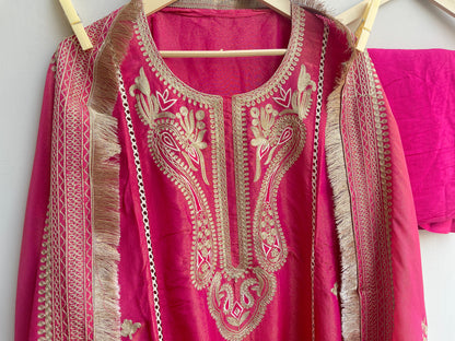 Shimmer silk unstitched ladies suit Rc17901 (b)