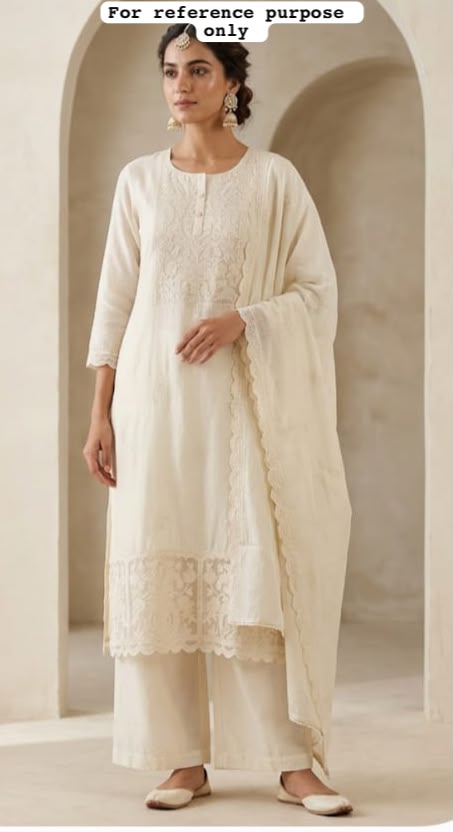 Mul chanderi applique work unstitched ladies suit Rc19279