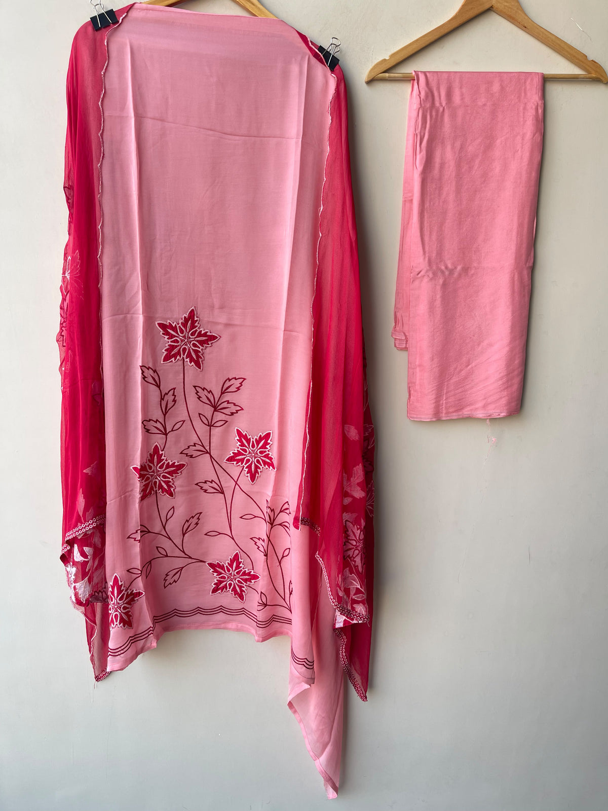 Premium Organza Tuile unstitched Designer 3 Pcs Suit Set