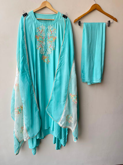 Mul chanderi unstitched ladies suit Rc19181