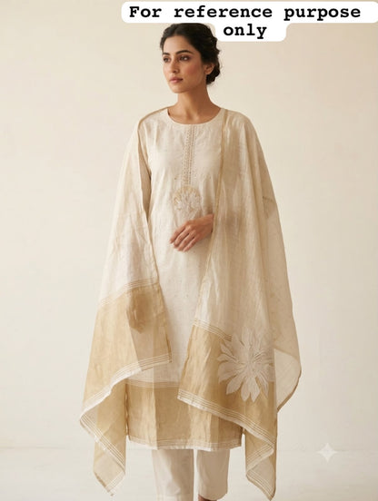Banarasi mul chanderi ladies unstitched suit Rc19095