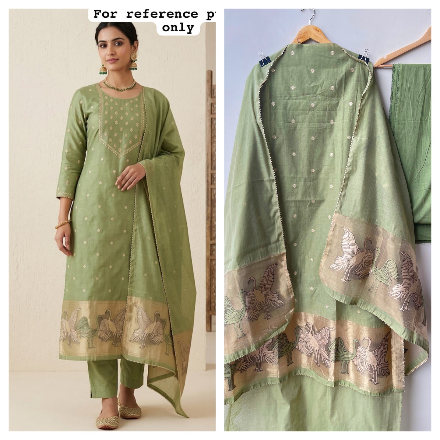 Banarasi mul chanderi ladies unstitched suit Rc19158 (b)