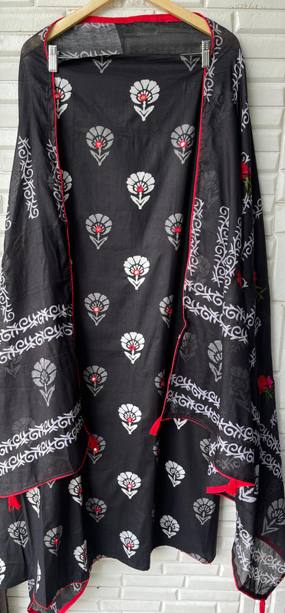 Cotton unstitched ladies suit Rc17375