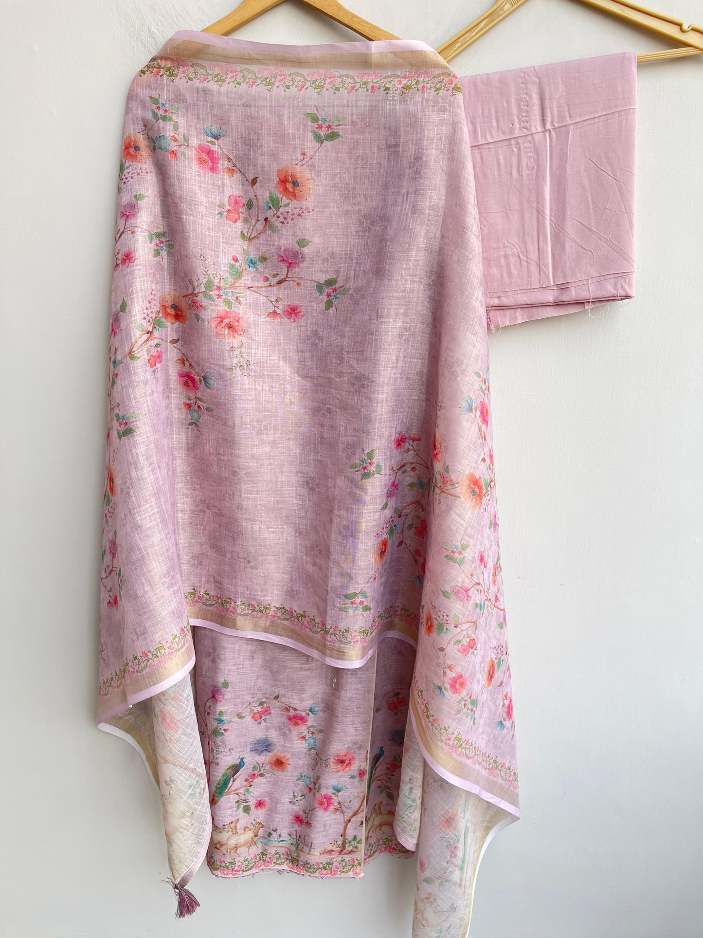 Linen printed unstitched ladies suit Rc18553 (a)