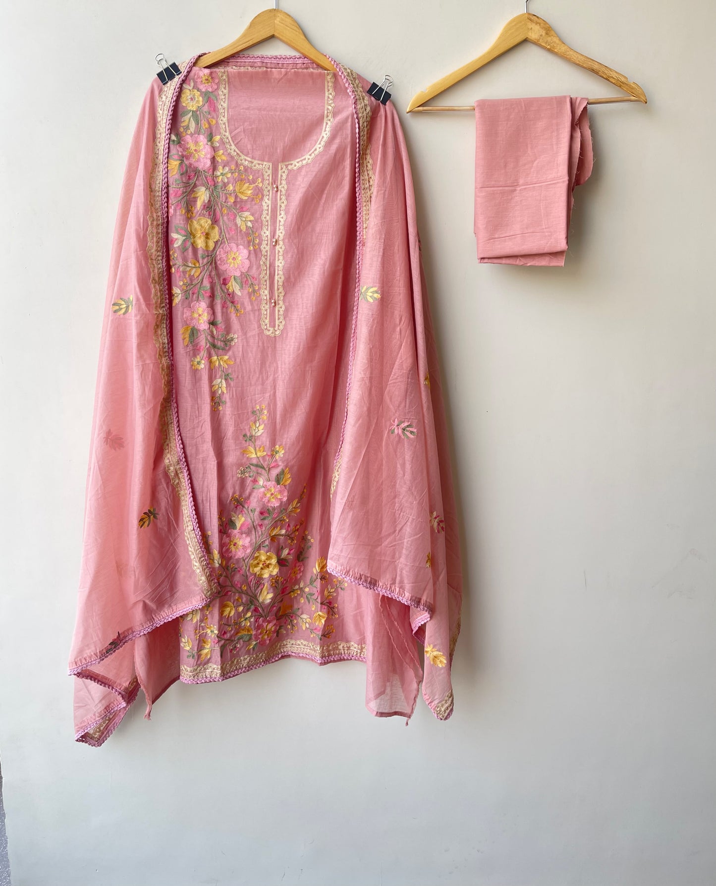 Mul chanderi unstitched ladies suit Rc18955