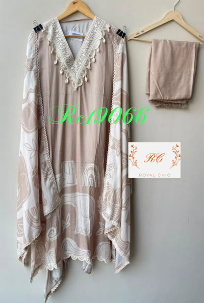 Muslin printed unstitched ladies suit Rc19066
